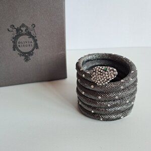 NEW Olivia Riegel Snake with Crystals Candle Holder
